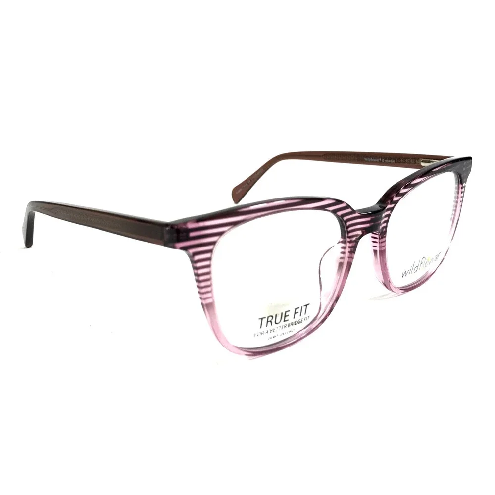 Wildflower Eyeglasses Frames Oleander PUR Purple Cat Eye Full Rim 53-19-140